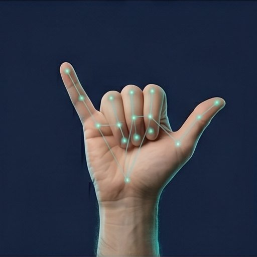 Hand landmark tracking on an extended thumb and little finger